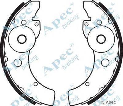 APEC BRAKING shu716 -  Комплект тормозных колодок